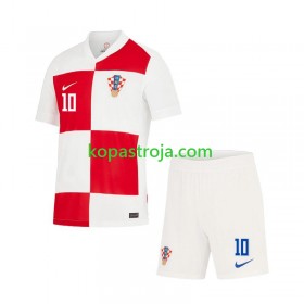 Billiga Fotbollströjor Kroatien Luca Modrić 10 Barn Hemma tröja EM 2024 Kortärmad